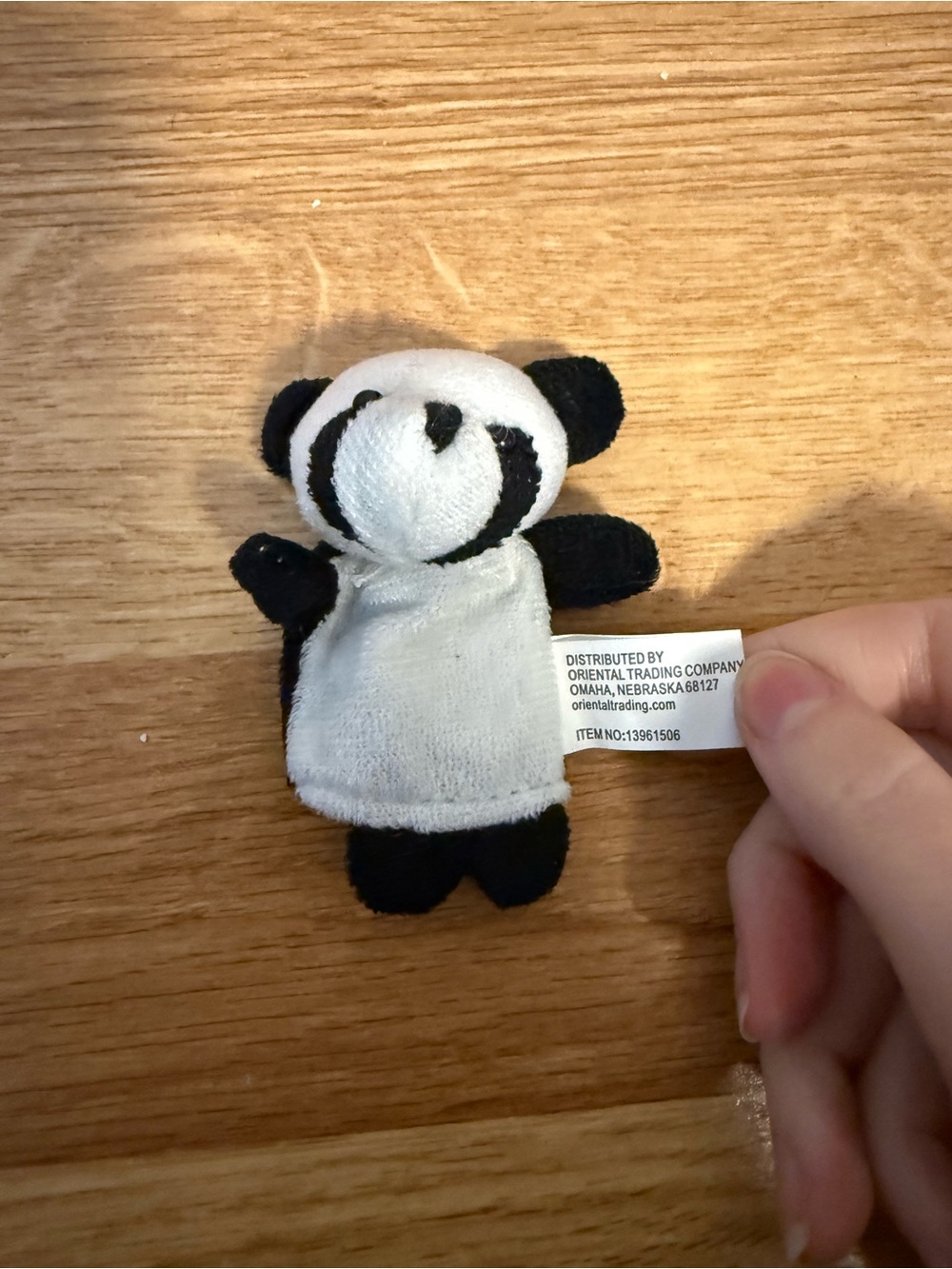 Panda Finger Puppet Plush Oriental Trading Company